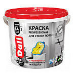 Краска для стен и потолков по штукатурке Dali Professional 3 акриловая бесцветная (База C) 5 л Краска для стен и потолков по штукатурке Dali Professional 3 акриловая бесцветная (База C) 5 л
