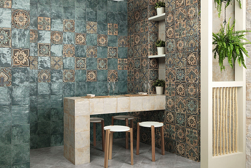 Плитка настенная Mandala Green 20*20 см, Mainzu PT02796 купить
