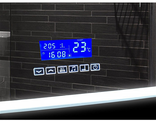 Зеркало Континент Demure 90*70см, LED подсветка, мультифункциональный блок, антизапотевание ЗЛП448 купить