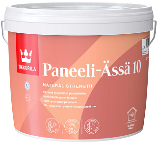 Колеруемый интерьерный лак TIKKURILA Paneeli Assa 10 Бесцветный матовый (2.7л) купить