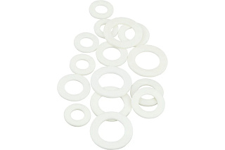 Прокладки резиновые 1",1/2",3/4"(15шт) белые Masterprof ИС.131222 купить