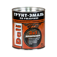 Грунт эмаль по ржавчине Dali 3 в 1 молотковая цвет шоколадный