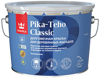 Краска для домов PIKA-TEHO CLASSIC база C бесцветная матовая (9л) купить