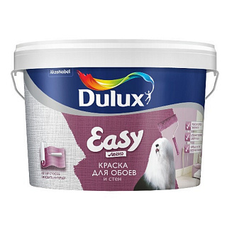 Dulux Easy краска для обоев и стен белая (База BW) 10 л купить