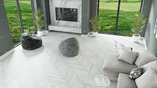 Покрытие клеевое LVT Parquet дуб арктик 590*118*2.5мм 43класс Alpine Floor ECO 16-4 купить