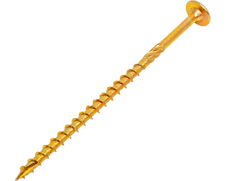 Саморез конструкционный, тарельчатый, прессшайба Torx 6,0*120 100шт желтый цинк Daxmer 00000436041 купить