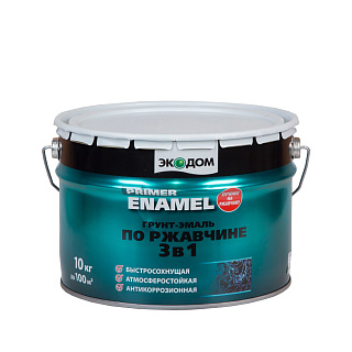 Грунт-эмаль по ржавчине ЭкоДом 3 в 1 Primer Enamel серый купить