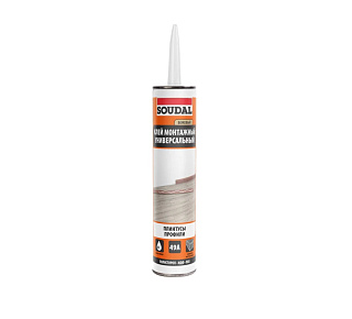  Клей монтажный бежевый Soudal 49А Universal Construction Adhesiv каучуковый 167920 купить