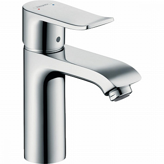 Смеситель HANSGROHE Metris 31080000 для раковины с низким изливом и донным клапаном хром купить