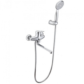 Смеситель для ванны Lemark Luna LM4113C динный поворотный излив хром купить
