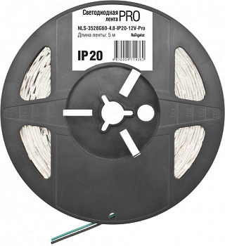 Лента светодиодная Navigator 71 703 NLS-3528WW60-4.8-IP20-12V  купить