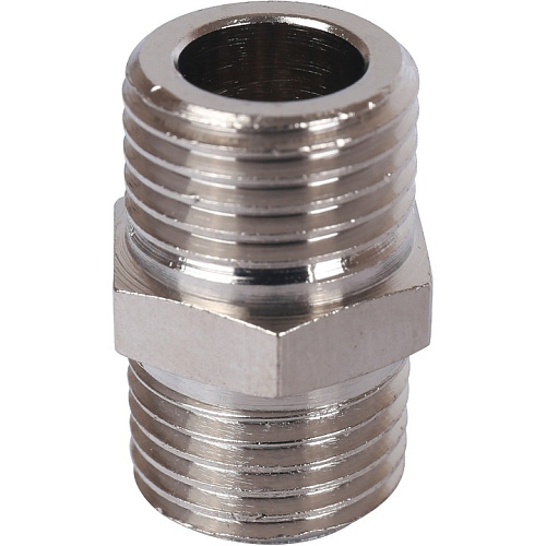 Ниппель наружная резьба никелированный латунь 1/4" STOUT SFT-0004-001414 купить