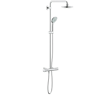 Система душевая Euphoria  с термостатическим смесителем цвет хром GROHE 27296001 купить