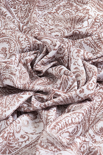 Штора готовая VERRAN Paisley на шторной ленте бежевая 140*260см 315-02 купить
