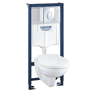 Инсталляция SOLIDO Perfect набор 4 в 1 с подвесным унитазом, GROHE 39192000 купить
