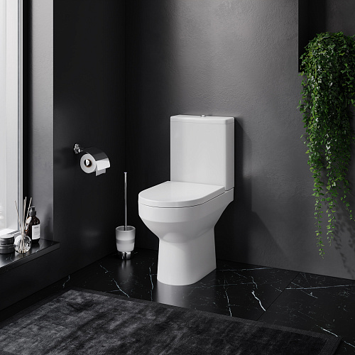 Унитаз-компакт AM.PM Spirit V2.0 FlashClean C708600WH с сиденьем C707858WH с микролифтом белый глянец купить
