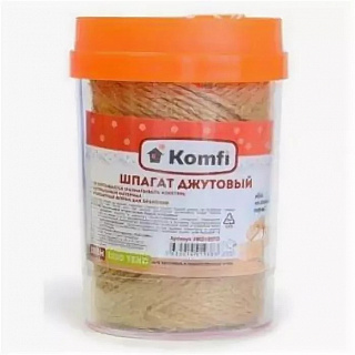 Шпагат джутовый Komfi в диспенсере 2мм*100м HRD100TD купить