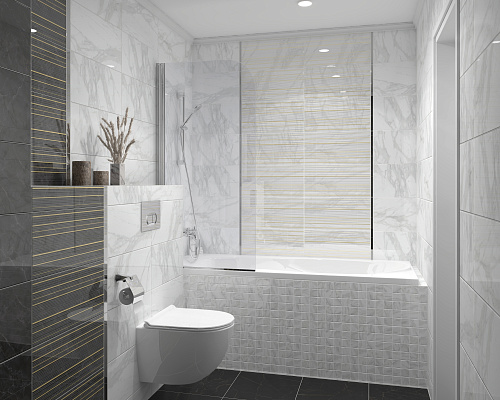 Плитка настенная Olimpus белая 25*50см Laparet 34021 купить