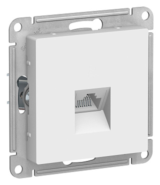 Розетка Atlas Design ATN000183 компьютерная белый RJ45 купить
