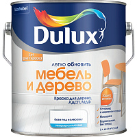 Краска Dulux для мебели и дерева белая 2 л