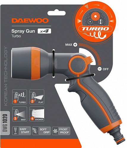 Пистолет-распылитель 4 режима DAEWOO DWG 1020 купить