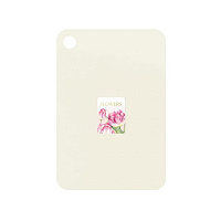Доска разделочная Flowers 350*250*2мм Plast team PT117010603 молочный крем