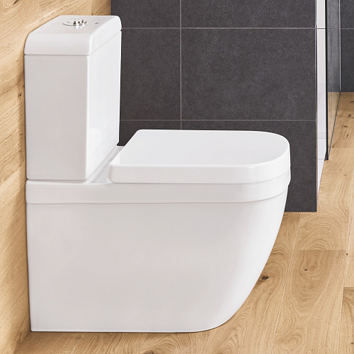 Унитаз Euro Ceramic напольный универсальный выпуск безободковый альпин-белый, GROHE 39338000 купить