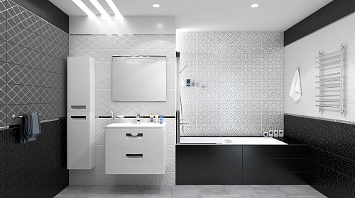 Плитка настенная Eridan 20*60 см цвет белый, Ceramica Classic 17-00-01-1171 купить
