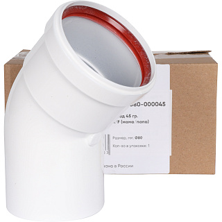 Отвод мама/папа D80 /45градусов Rommer RCA-0080-000045 купить