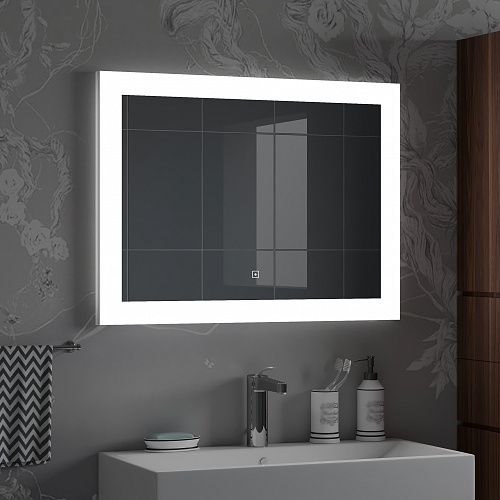 Зеркало Континент Relax 120*70см LED подсветка, антизапотевание,часы, сенсор ЗЛП234 купить