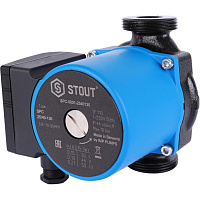 Насос циркуляционный с присоединительными гайками 25/40-130 Stout SPC-0001-2540130