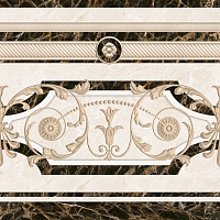 Плитка Вставка напольная Fenix бежевая ДН93021-2 43*43