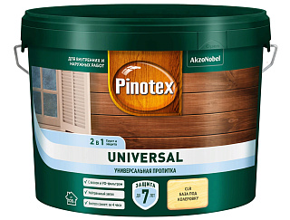 Пропитка-антисептик Pinotex Universal 2в1 5620579 база CLR бесцветная 9л Pinotex 5620579 купить