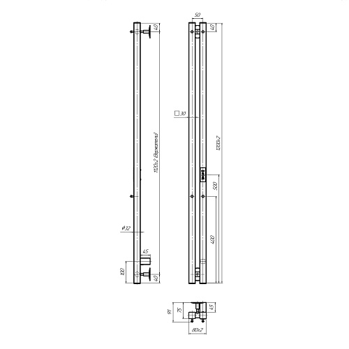 Полотенцесушитель Style 2 PRO (electro) таймер INDIGO LSPRE120-8BRRt купить