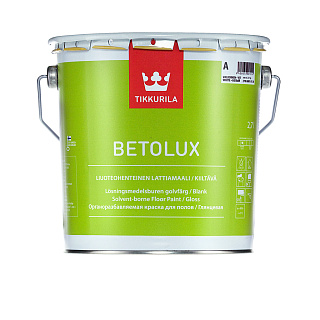 Краска органоразбавляемая для полов Tikkurila Betolux Белая глянцевая (2.7л) купить