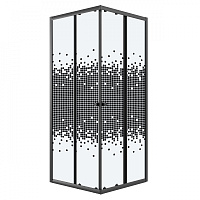 Ограждение душевое Eco 90*90*190см Niagara NG-1009-14QBLACK черный 