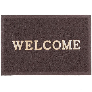 Коврик "Spongy" Welcome 40*60 см коричневый, SunStep 38-432 купить