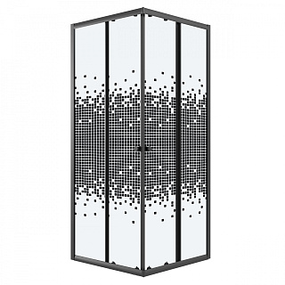Ограждение душевое Eco 90*90*190см Niagara NG-1009-14QBLACK черный  купить
