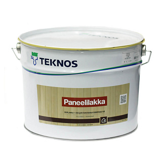 Интерьерный лак TEKNOS PANEELILAKKA Бесцветный полуматовый (9л) купить