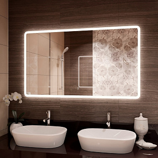 Зеркало Континент Demure 120*80см LED подсветка, сенсор ЗЛП469 купить