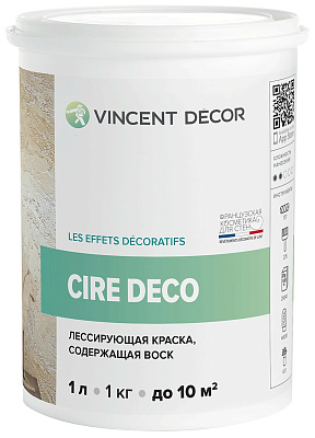 Лессирующая краска Vincent Decor Cire Deco - 1 л  купить