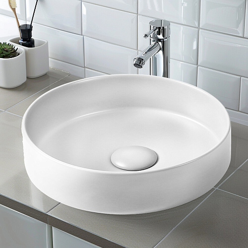 Раковина накладная K-M6226WHT 360*360*120мм белый матовый HOLLER 322544 купить