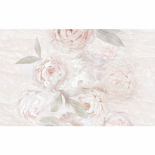 Плитка настенная Пионы Деко1/Pionie Deco 1 бежевый средний 25*40см PiezaROSA 126873 купить