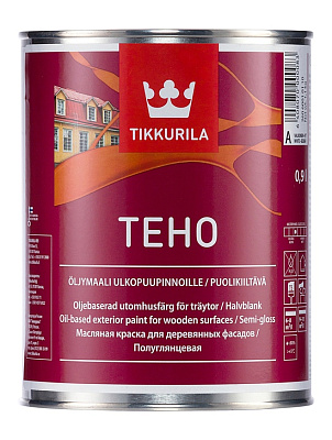 Краска масляная для дерева Tikkurila Teho База С полуглянцевая (0.9л) купить