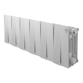 Радиатор биметаллический PianoForte 200мм 12 секций Bianco Traffico Royal Thermo RTPBT20012 купить