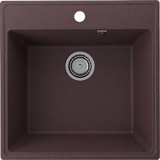 Мойка для кухни Ulgran Quartz Forte 505-06 кварцевая квадратная 50,5*50,5см трюфель купить