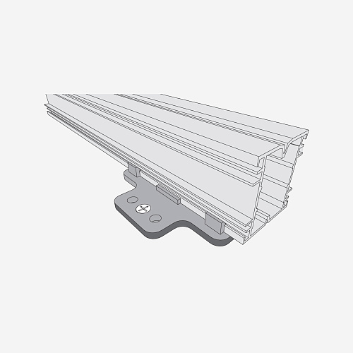 Пластина крепления для алюминевой лаги 90*94*4мм RusDecking купить