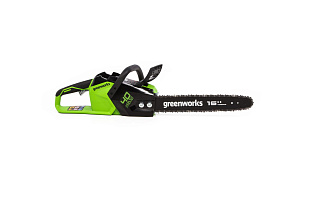 Пила цепная аккумуляторная Greenworks GD40CS18 (3/8"-1.1-56) 40В шина-40см б/щеточная (без акк и з/у (тушка) (2005807) купить
