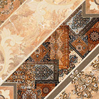 Плитка Напольная Interceram Carpets Темно-коричневая 434384032 43*43 купить
