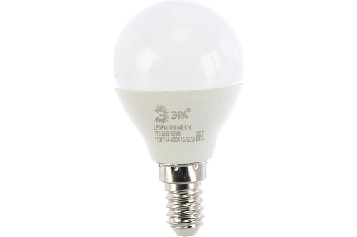 Лампа светодиодная ERA LED smd P45-11Вт-840-Е14 ЭРА 572953 купить